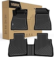 Vista 34 de VIWIK - Alfombrillas para Nissan Pathfinder de 7 plazas 2013-2020 / QX60/ JX35 2013 2014-2020, juego completo de alfombrillas de coche