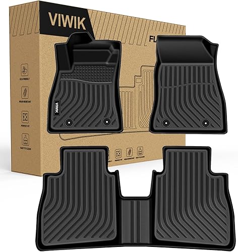 Miniatura 34 de VIWIK - Alfombrillas para Nissan Pathfinder de 7 plazas 2013-2020 / QX60/ JX35 2013 2014-2020, juego completo de alfombrillas de coche