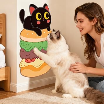 Corner Cat Scratcher Funny Furniture Protector Corner Pad | Funny Cat Scratch Wall Pad for Scratching Protection Kitten Climbing Couch Bed Carpet Door Floor Living Room