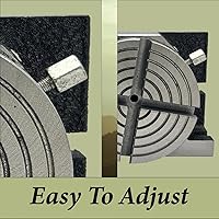 Vista 9 de Fresado de indexación de 4 "/ 100 mesa giratoria de precisión horizontal vertical con kit de abrazadera M6 adecuado y mandril pequeño