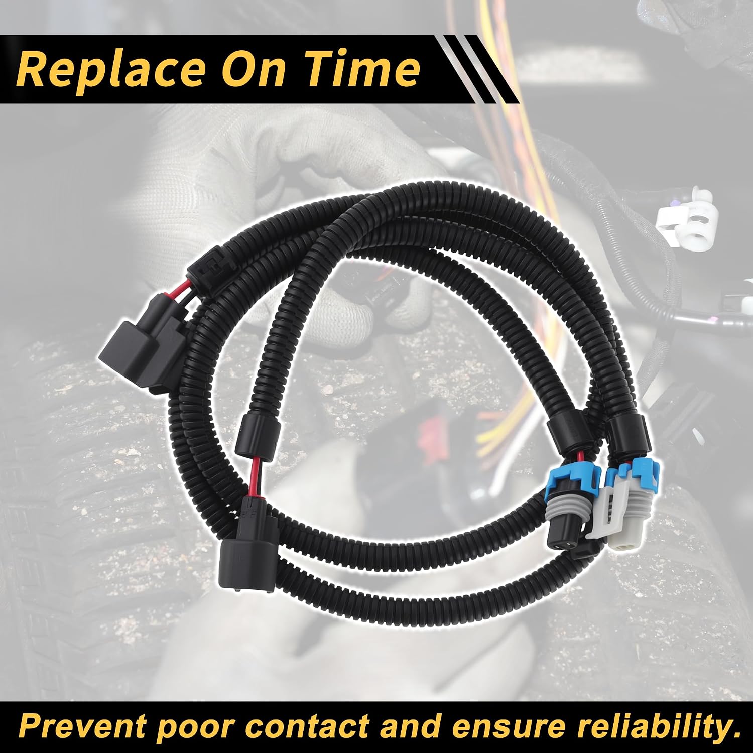 2pc 2 Pin Fuel Injector Connector Plug for Polaris for Ranger 800 2011-2017 for Polaris for Ranger Crew 800 2010-2014 Female Adapter No.GX1111IJ117XG