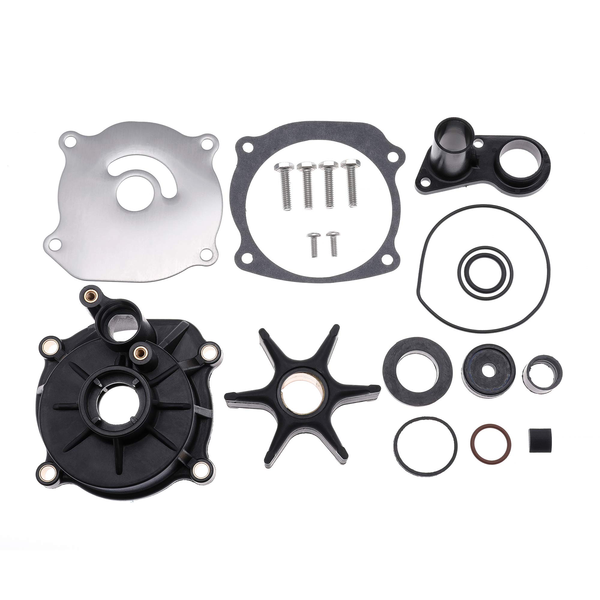 Fudoray 5001594 Water Pump Repair Kit with Housing for Johnson Evinrude V4 V6 V8 85-300HP Outboard Motor 1979-UP Replace Sierra 18-3392 434421