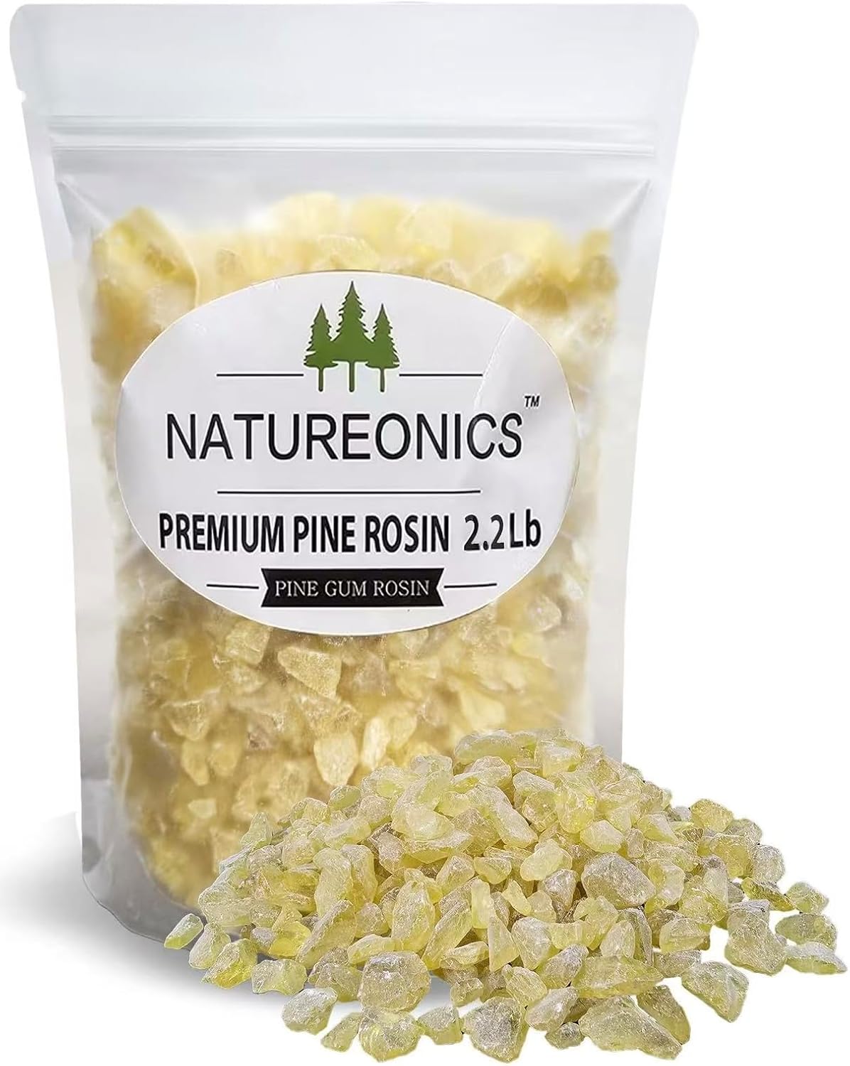 Natural Pine Gum Rosin 2.2 Lbs, Pine Resin, Pine Resin for Beeswax Wraps, Pine Sap, Crush to Powder, Rosin for Beeswax Wraps, Pine Rosin, Rosin for Dancers, Base Ball, Gym, Rodeo and DIY Projects.