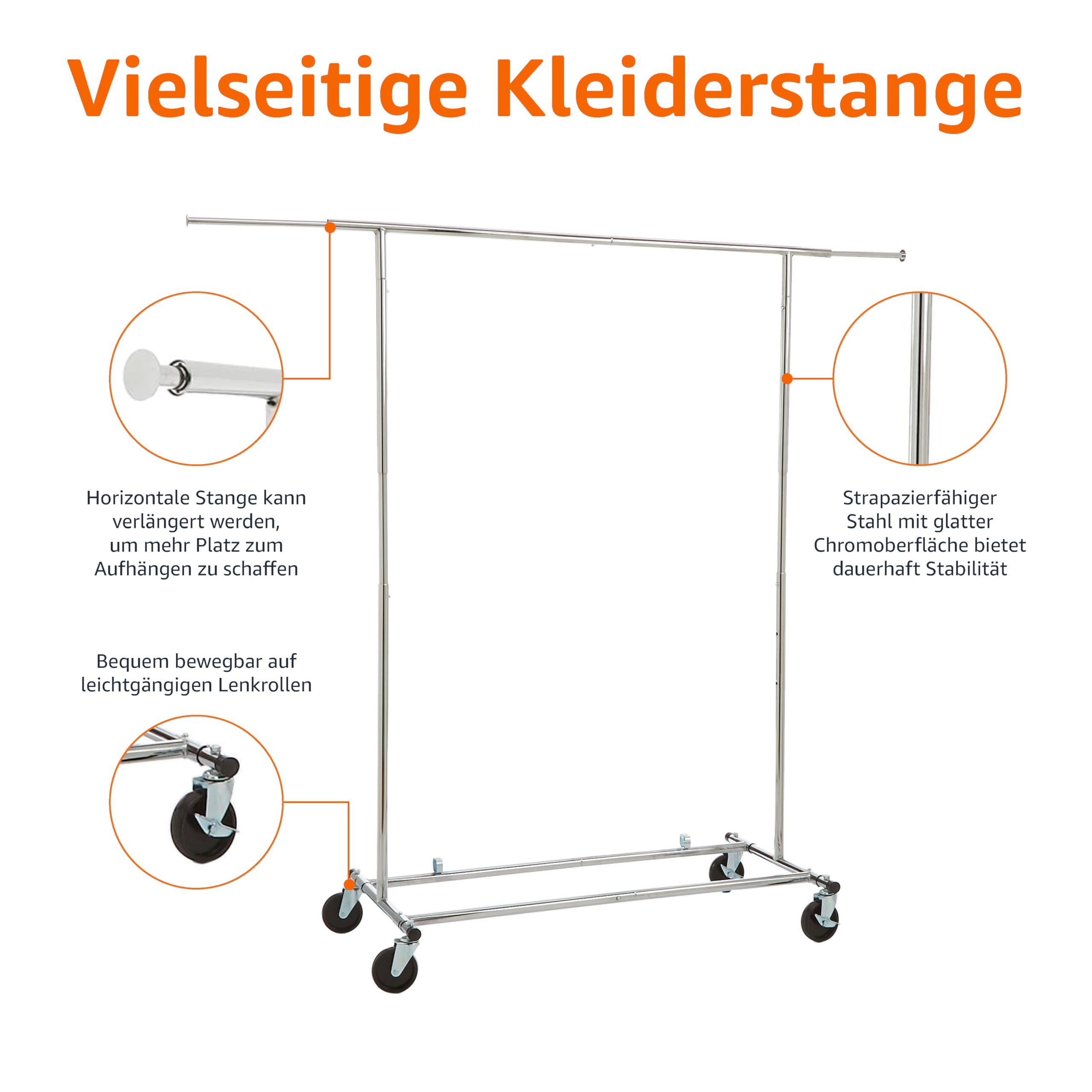Amazon Basics Kleiderständer - Chrom