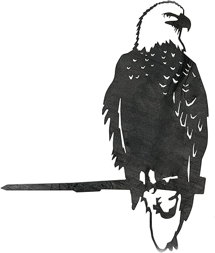 Miniatura 1 de Águila calva - Adornos de árbol al aire libre en acero Corten - Arte de metal fabricado con orgullo en Estados Unidos