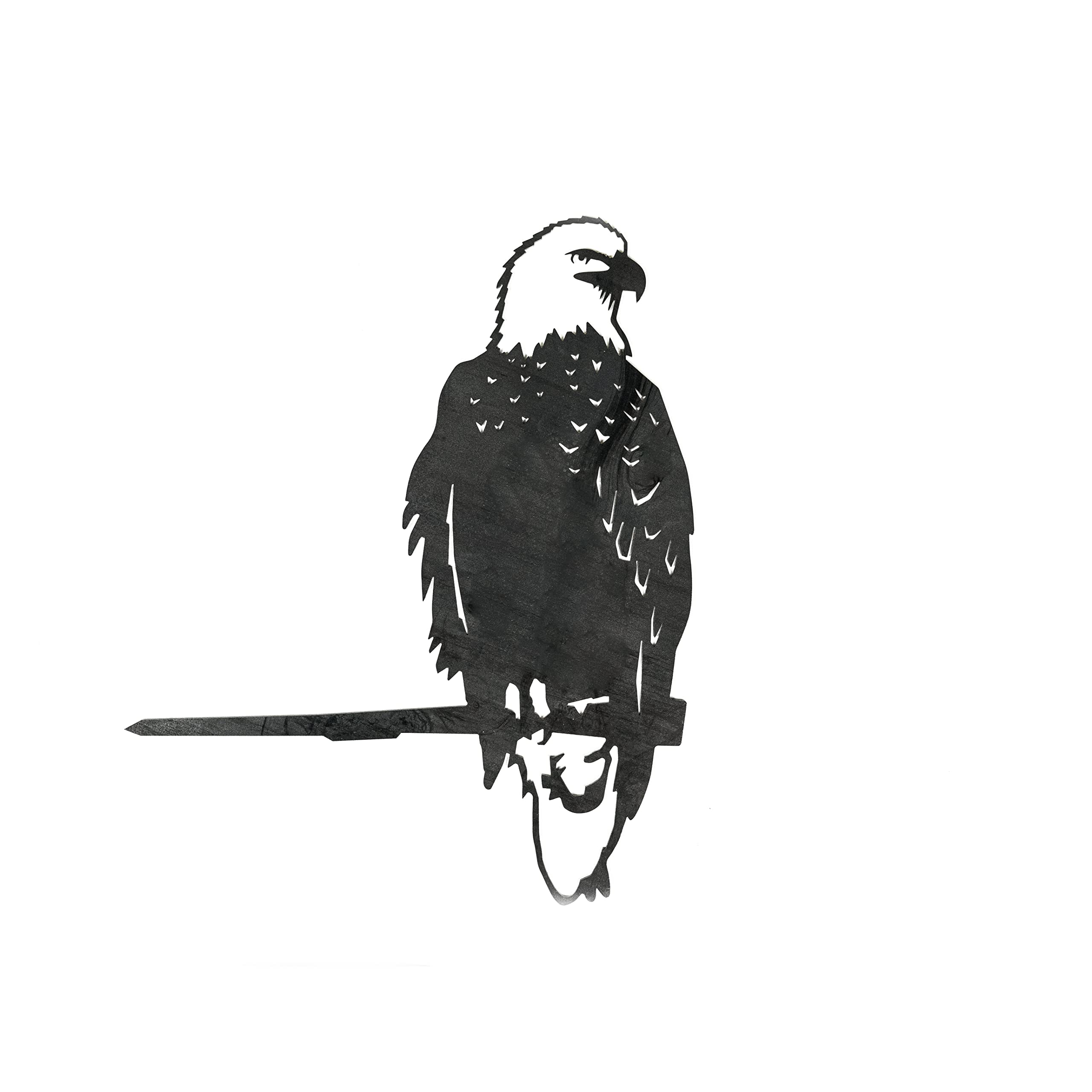 METALBIRD - Bald Eagle - Outdoor Tree Ornaments in Corten Steel - Metal Art Proudly Made in The USA