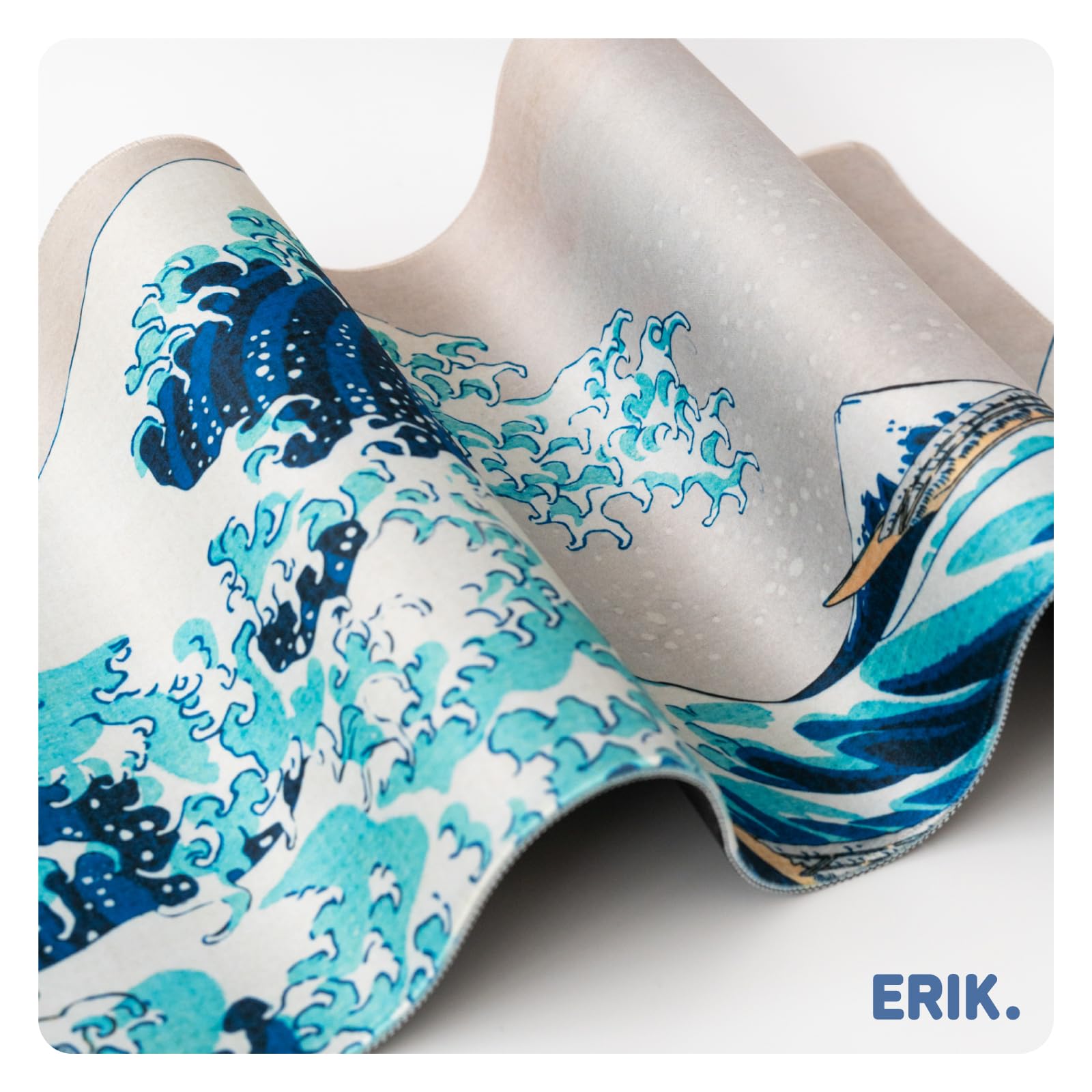 Grupo Erik Tappetino Mouse XXL La Grande Onda di Kanagawa 80x35 cm Impermeabile Antiscivolo