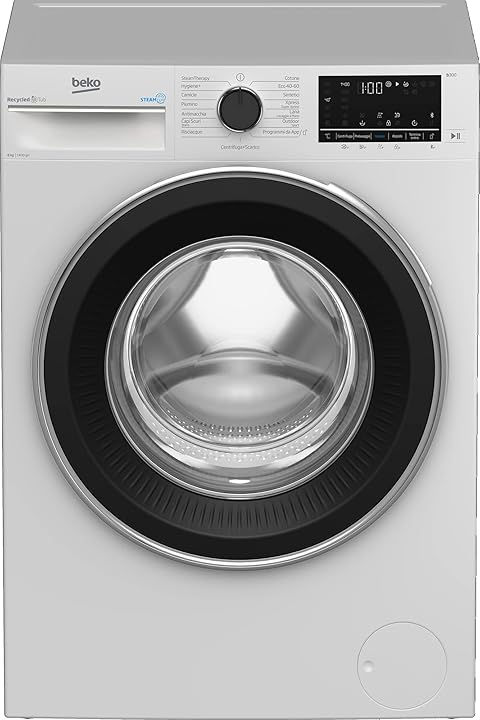 Beko beyond lavatrice a carica frontale 8kg 1400 giri/minuto connessione homewhiz BWU384B