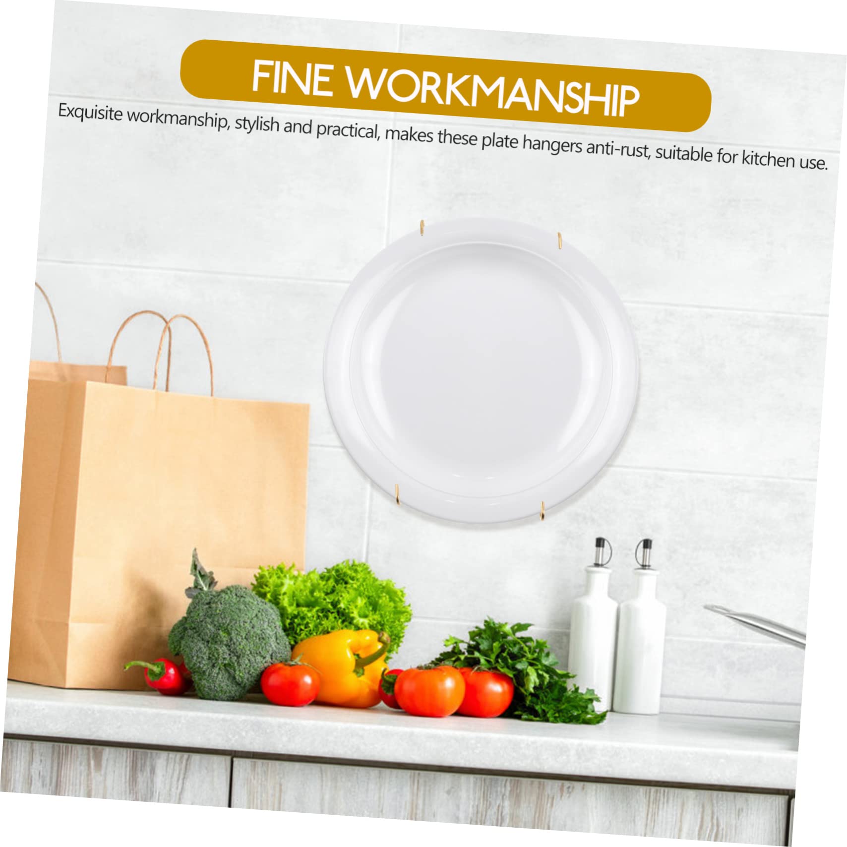 VASDEV 30 Piezas Soporte para Platos Ganchos en Forma de s de Acero Inoxidable Ganchos montados en la Pared Soportes para Platos Verticales Gancho para Colgar Platos Ganchos para Colgar p