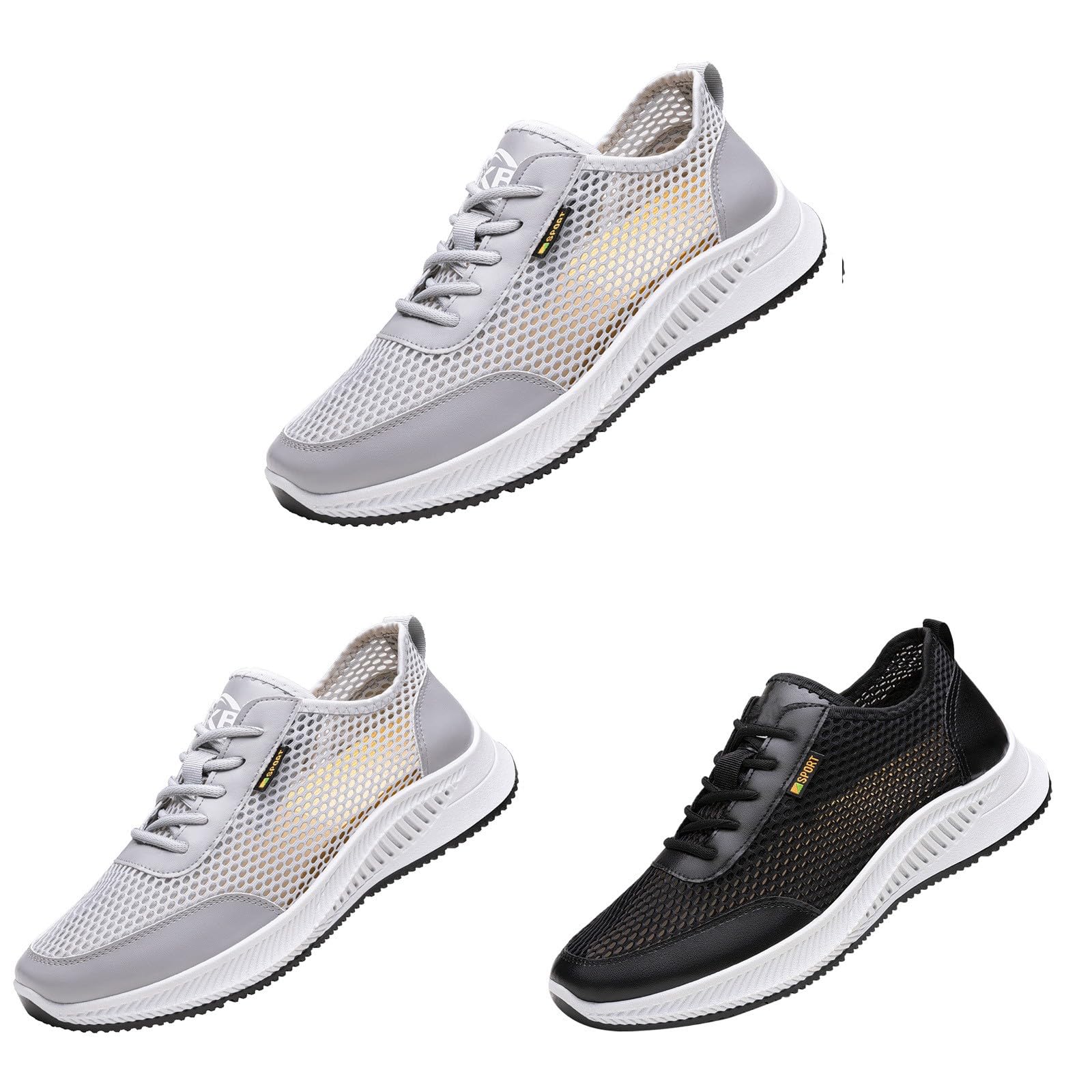 Zapatillas Deportivas Mujer Malla Transpirables Cómodas Ante Blancas Verano