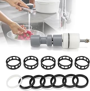Water Softener Valve Rebuild Kit Fits for Fleck 2510 - Part 61670 Piston, Seals and Spacers Kit, Softener Maintenance and Repair Kit