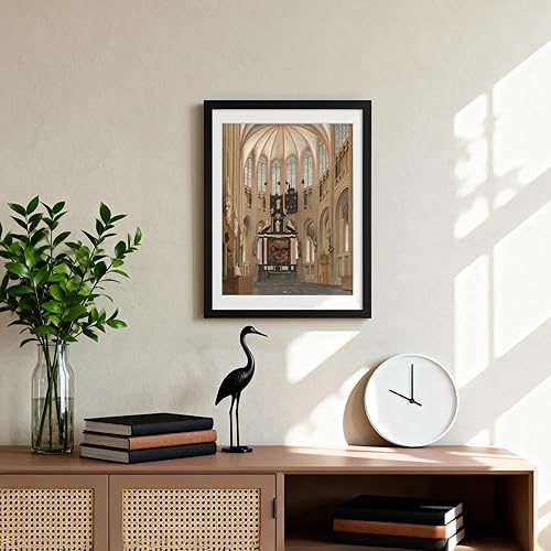 Vista 45 de KINLINK Juego de 6 portarretratos de madera de 6 x 8 pulgadas, marco de fotos de madera mate de 4 x 6 con plexiglás para 4 x 6 con paspartú o 6 x 8