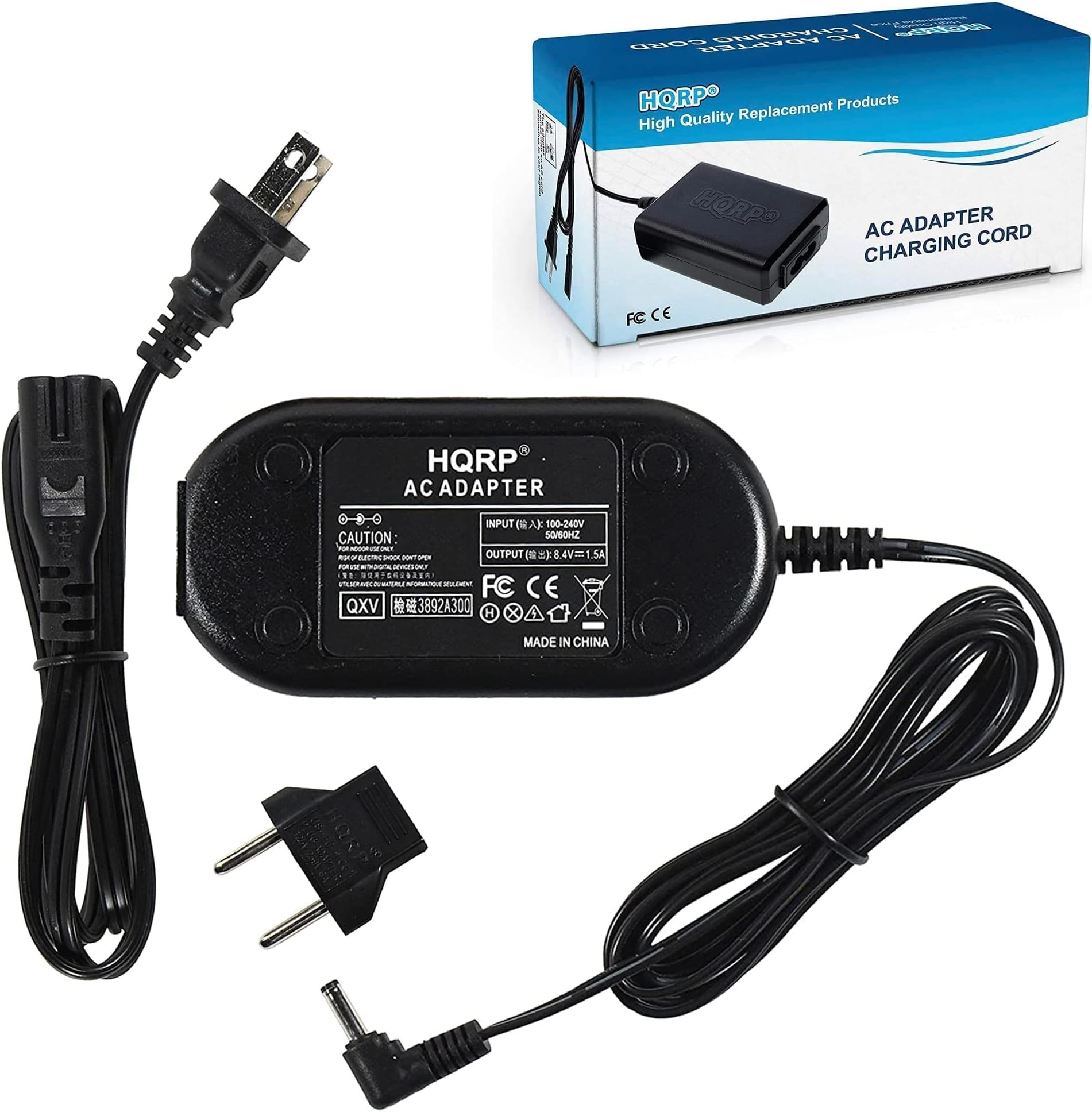 HQRP Replacement AC Adapter/Charger Compatible with JVC GR