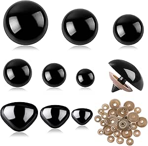 160 Stück Sicherheitsaugen Für Häkeltiere - 8 Größen 10-30mm Mit Unterlegscheiben