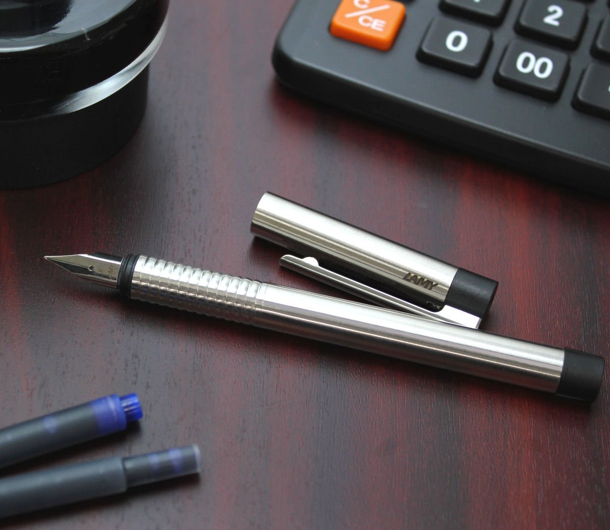 Amazon | LAMY ラミー 万年筆 ペン先EF(極細字) ロゴ ステンレス L05