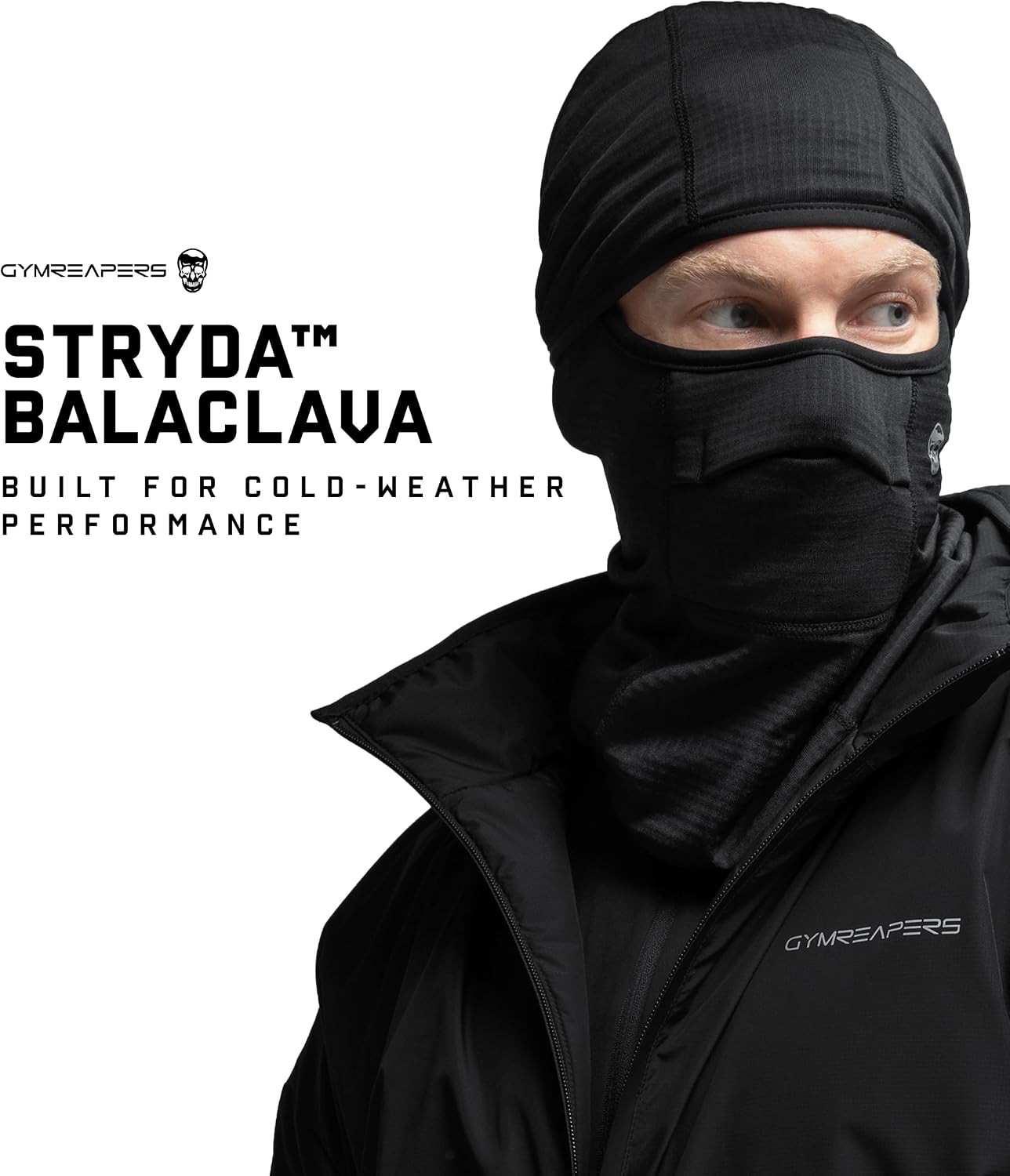 Gymreapers Balaclava Ski Mask for Men & Women - Warm Face Mask Shiesty for Cold Weather, Skiing, Motorcycling & Snowboarding Black