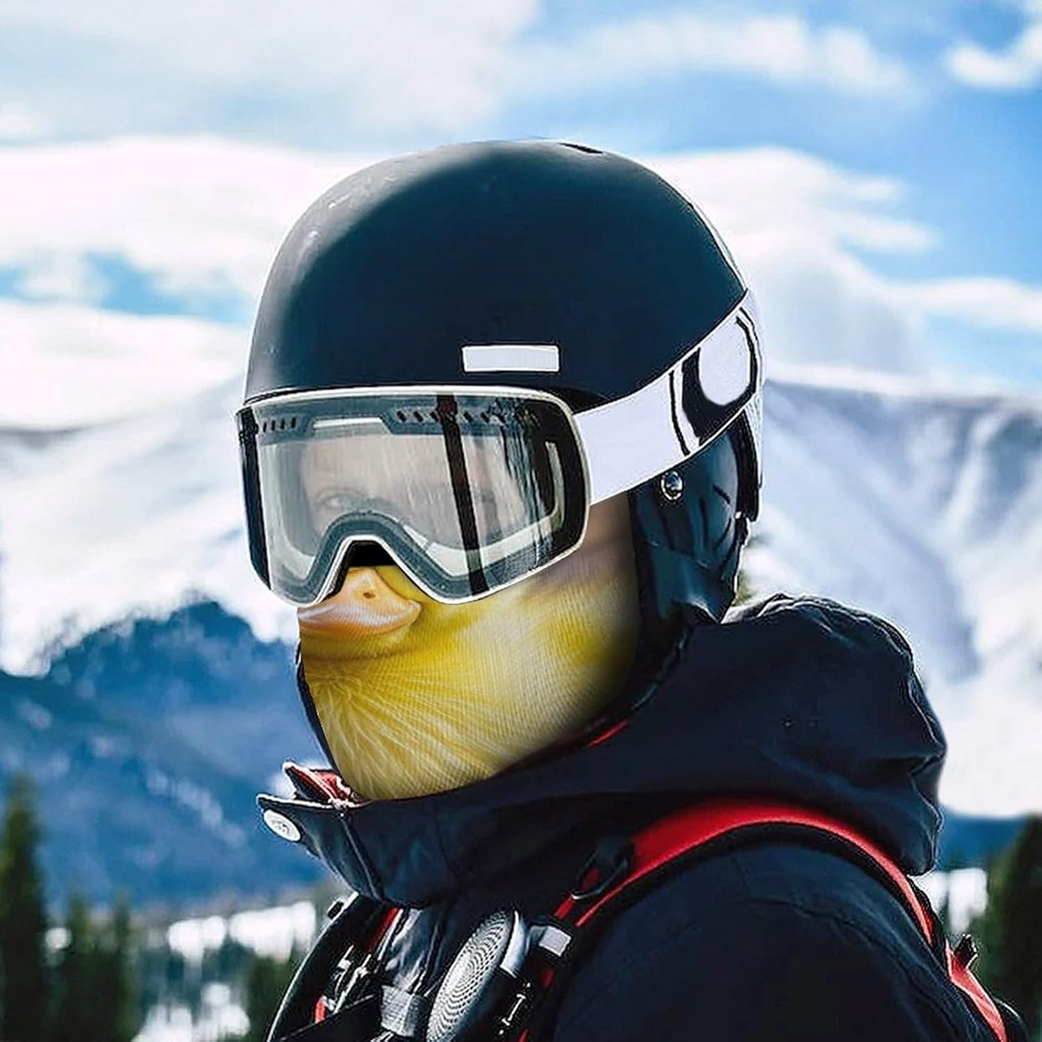 Balaclava Face Mask for Men Women Sun Protection Full Face Cover | Breathable Cute Ducks Full Face Mask Windproof Ski Mask Motorcycle Helmet Lining for Outdoor Sport Cycling