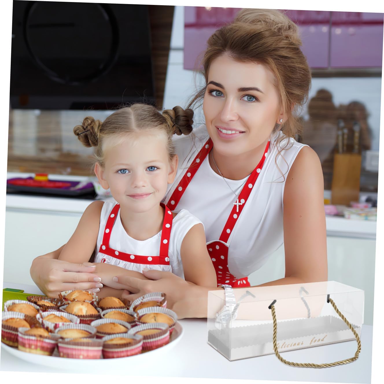 10 Pcs Food Grade Plastic Cake Wrapping Boxes with Lid, Dirt-Resistant Baking Food Containers for Cake Rolls and Pastry Storage, Convenient Multipurpose Packaging for Home and