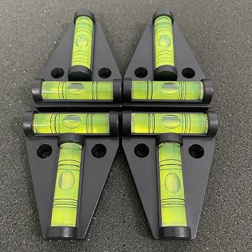 ZUJHPYMI 4Pcs Magnetic T Type RV Levelers, RV Parts Accessories Exterior Leveling Stablilization Levelers, Dual-use with Magnetism and Screws Mounting