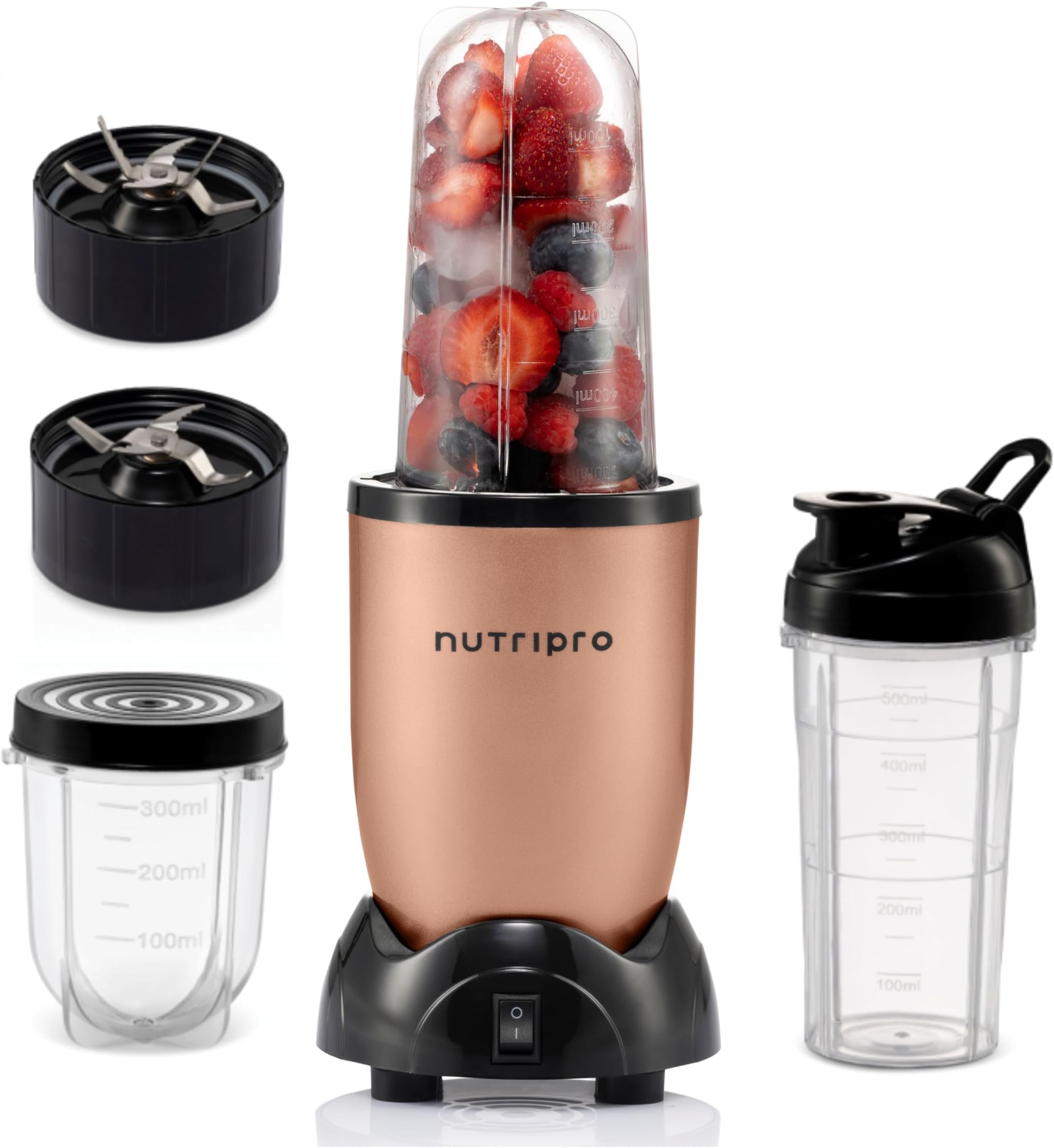 500W Blender | Juicer Mixer Grinder & Smoothie Maker Machine (Gold, 3 Jars) – 1-Year Warranty