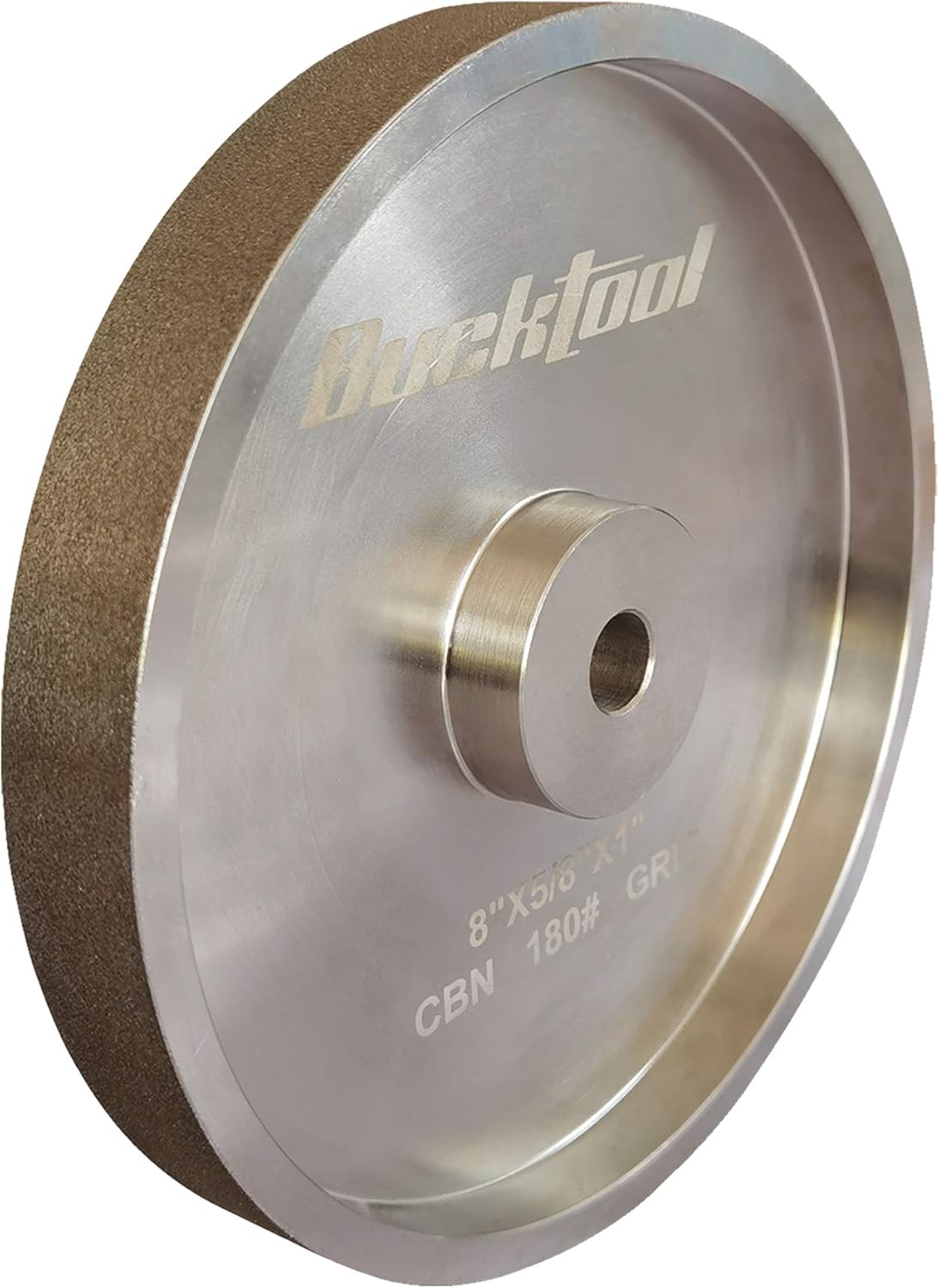BUCKTOOL VFD Bench Grinder 8 Inch, 1HP Power Variable Speed Benchtop Grinder & 180 Grit 8 Inch CBN Grinding Wheel, 1" Wide, 5/8" Arbor Cubic Boron Nitride Sharpening Wheel for Sharpening Wood-Turning