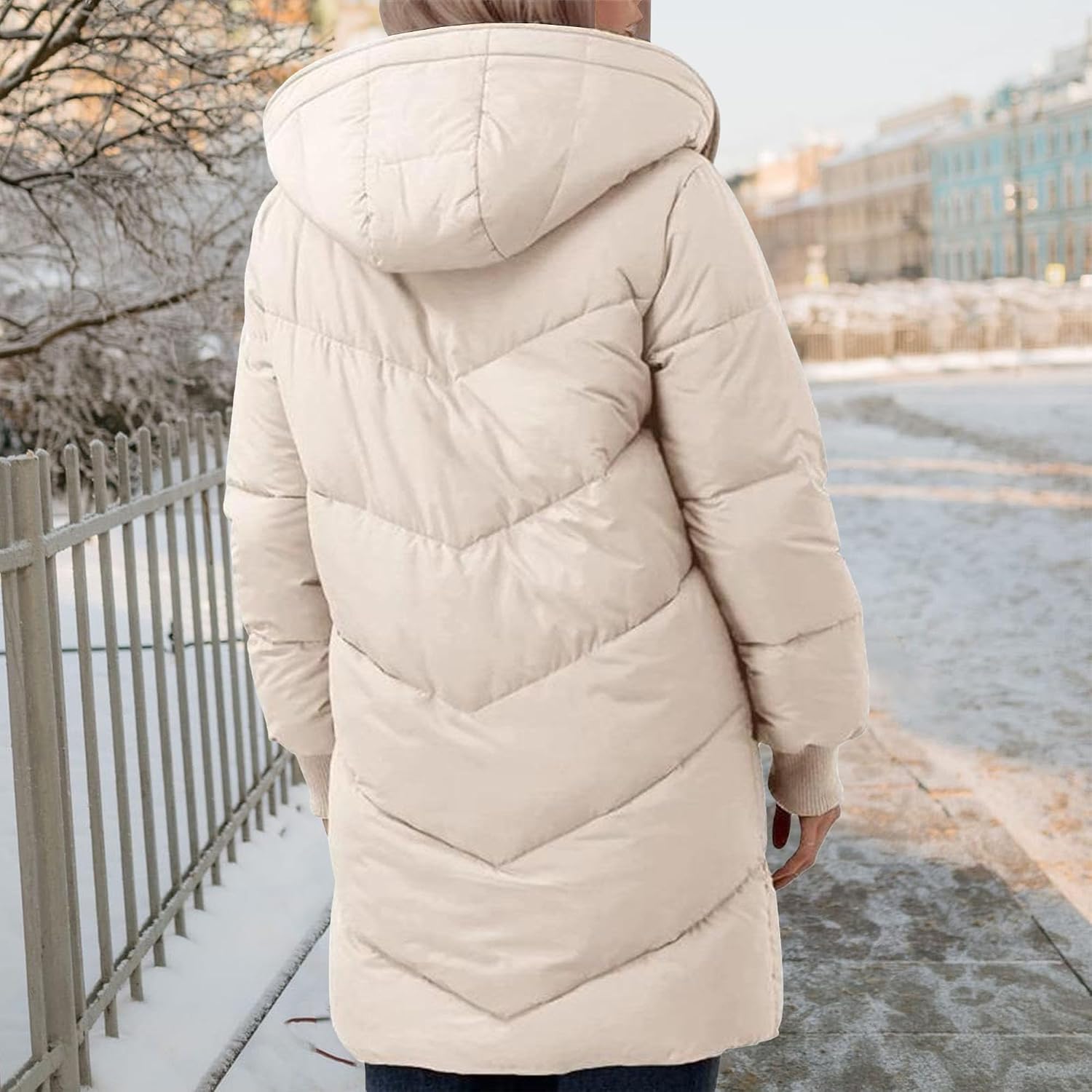 Women's 2025 Winter Fashion Clothes Oversized Shearling Fleece Long Coats Jackets Thicken Parka Outwear with Hood