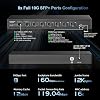 mokerlink 8 port 10gbps sfp+ managed switch supports 1g/2.5g/10g sfp module 160gbps bandwidth fanless metal web managed network switch