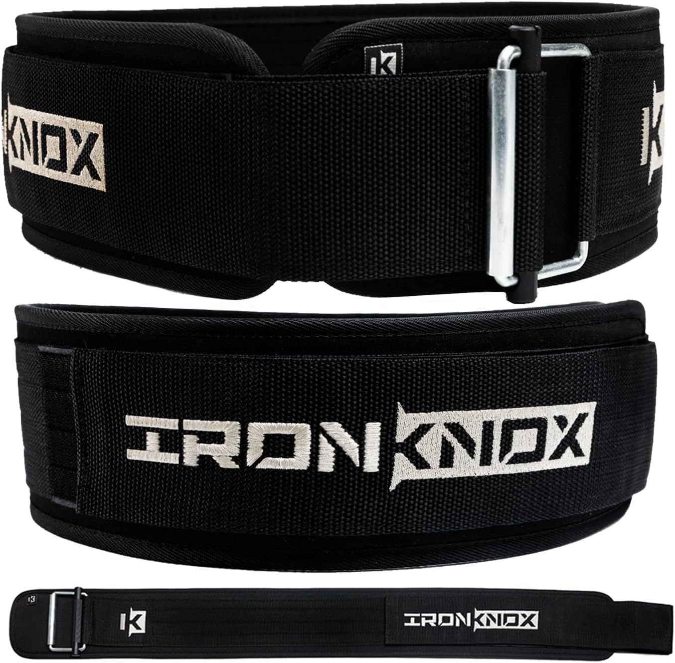 Premium Weight Lifting Belt, 4 Inch Weight Belt for Men and Women with Self Locking Metal Buckle for Maximum Support, Weightlifting Belt for Squat or Deadlift, Durable Gym Belt for Men