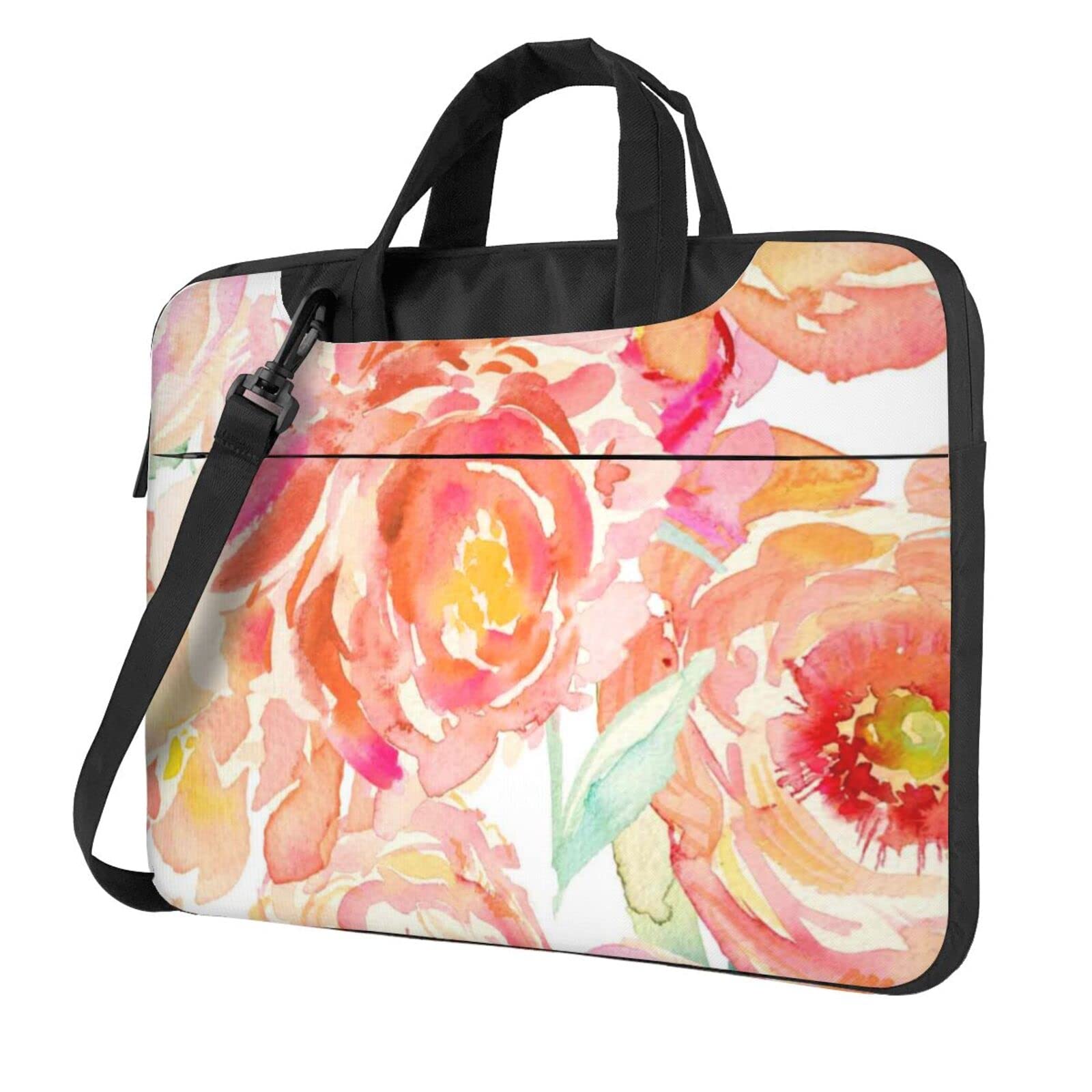 Sacoche ordinateur portable protégeant votre PC 15.6 avec élégance, porte-documents à fleurs - 8