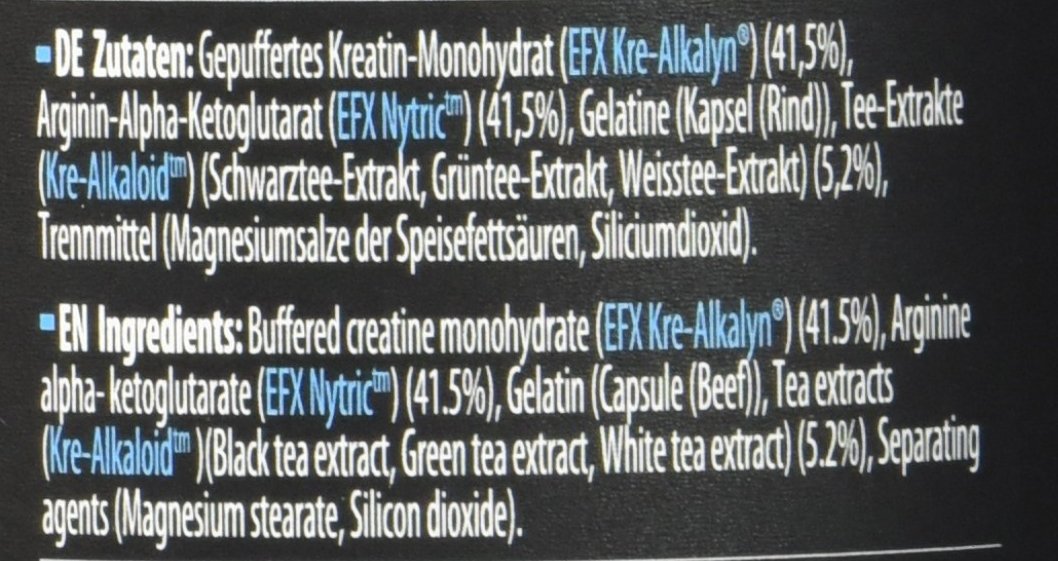 EFX Kre-Alkalyn Nitro-Pro Super Caps - 120 Kreatin Kapseln, 1er Pack (1 x 173 g)