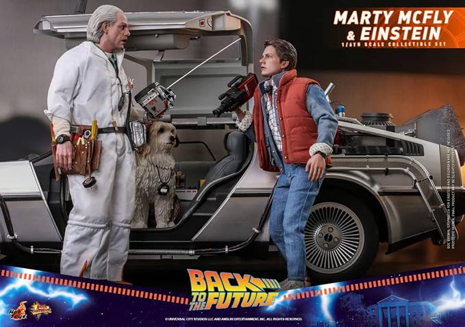 Amazon Hottoys トイサピエンス限定 バックトゥザフューチャー マーティマクフライ アインシュタイン ホットトイズ フィギュア フィギュア ドール 通販