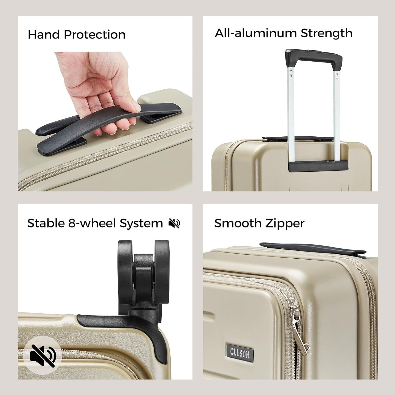 Carry on Luggage Expandable Travel Luggage Top Opening Suitcase with TSA Lock and Usb Built in,Rolling Suitcases with Spinner Wheels,PC Hard Shell Suitcases Airline Approved for valentine Gifts - Image 9