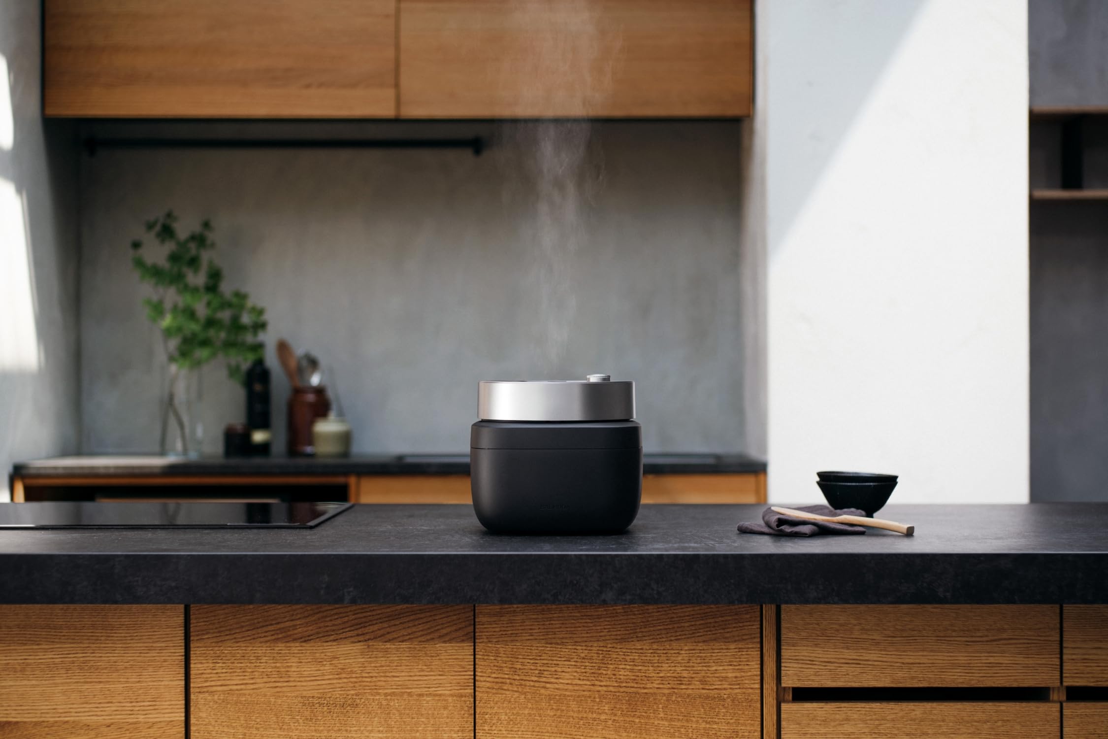 ta-ko BALMUDA The Gohan K08A-BK Black BALMUDA The Gohan 3-Cup