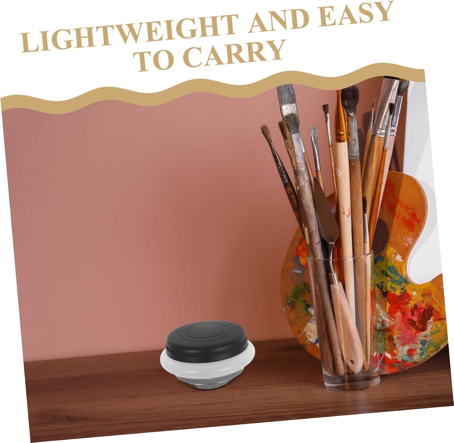 4pcs Stainless Steel Artist Palette Cups with Lid Portable Paint Cleaning Containers for Acrylic Watercolor Travel Art Supplies for Outdoor Painting and Efficient Color Mixing