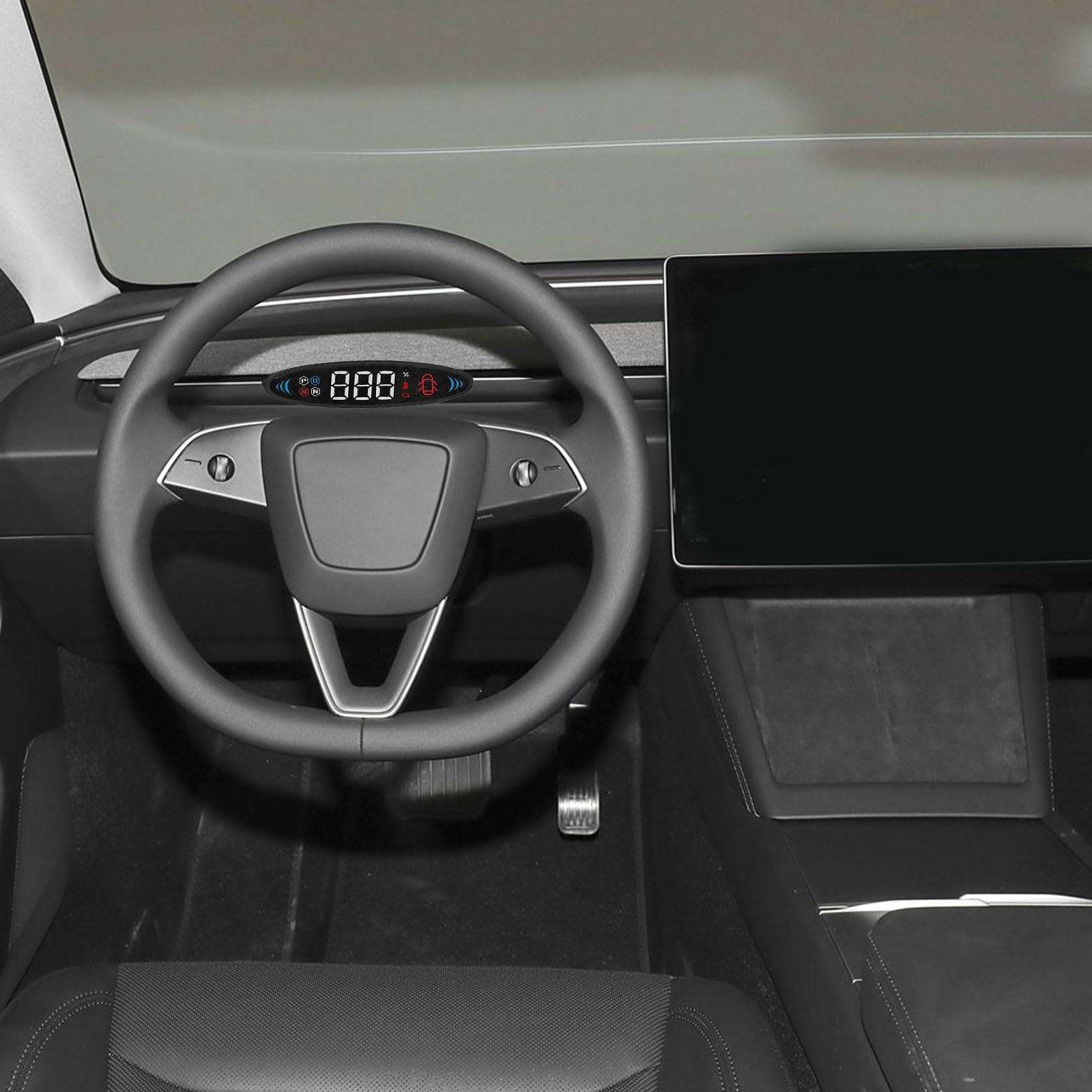 Écran tête haute pour Tesla Model 3 Y 2019 2023 avec vitesse réelle, clignotant et affichage de l'état de la batterie, installation facile sans perçage
