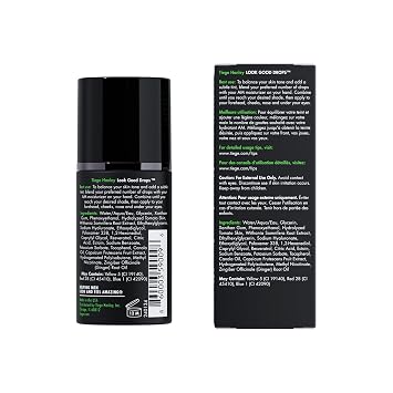 Tiege Hanley Look Good Tanning Drops for Men, Daily Tinted Face Moisturizer Mix-In with Hyaluronic Acid for Hydration, Natural Tan Finish and Antioxidant Support, Mens Skin Care, 20 ML