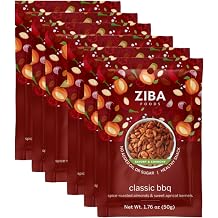 Classic BBQ Snack Nut Mix, Dry Roasted Almonds & Apricot Kernels 6 x 1oz