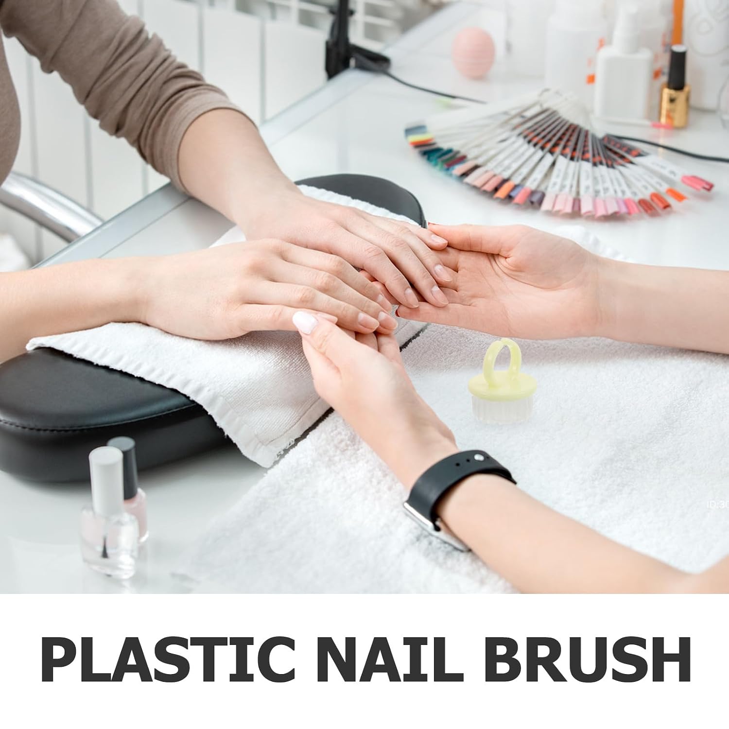20pcs Nail Dust Cleaning Brush Ring, Soft Duster for Clean Up Fingernails and Toe - Small Scrubber Brush Nail Duster Tools for Manicure