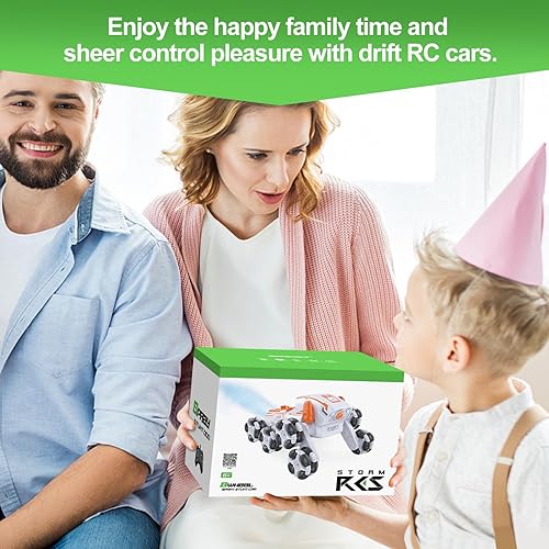 Miniatura 7 de Auto de control remoto con detección de gestos, auto RC controlado a mano 4WD de 2.4 GHz con rotación de 360 con luces, juguetes de automóvil para