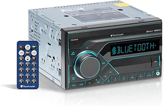 Planet Audio PM40RGB Car Stereo - Double Din, Bluetooth Audio and Hands-Free Calling, MP3 Player, No CD DVD, USB, AUX in, AM/FM Radio Receiver, Multi Color Illumination