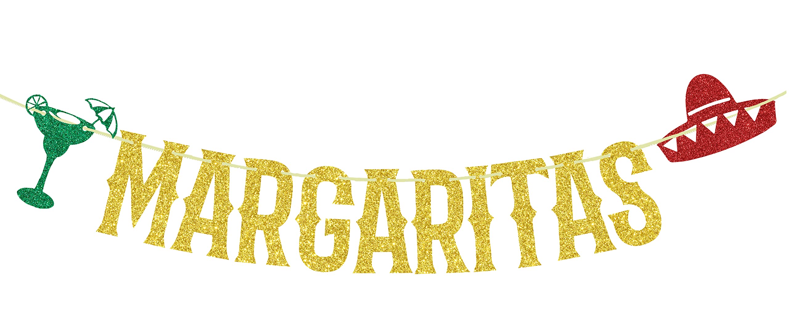 Mi Bautizo Gold Rectangular Paper Banner, Fiesta Party Supplies, Cinco De Mayo Taco Party Decoration