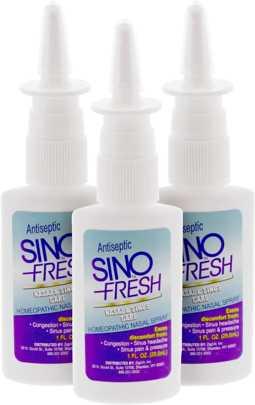 SinoFresh Homeopathic Nasal Spray, Daily Sinus Relief, Non-drowsy, 1 Fl Oz
