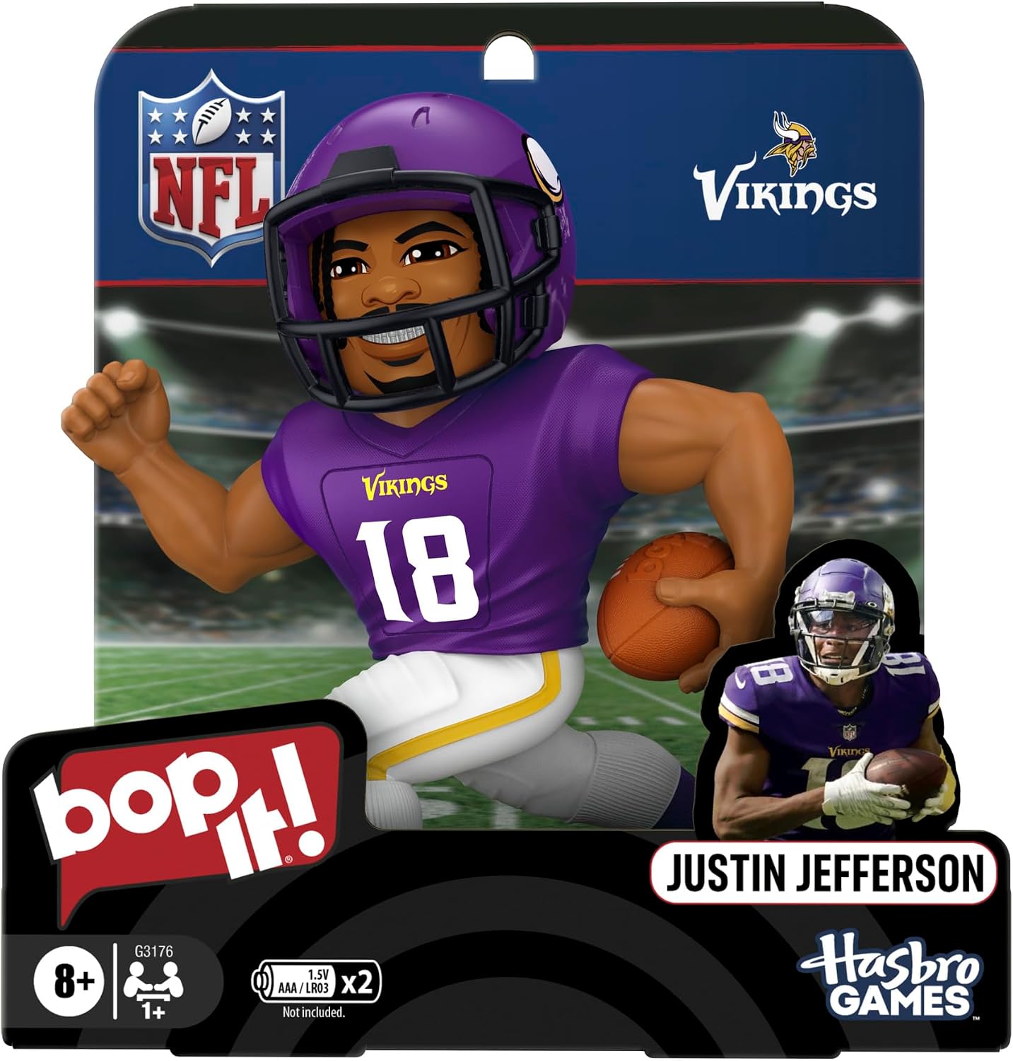 Hasbro Gaming Bop It! Justin Jefferson Edition Game