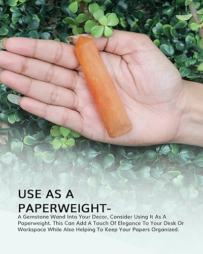 Miniatura 6 de NARIBABU Torres de cristales curativos de cornalina - Puntos de piedras preciosas - Torre de cristal pequeña - Piedra de meditación - Varita de