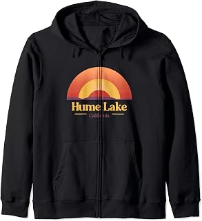 Hume Lake California Outdoors Vintage Zip Hoodie