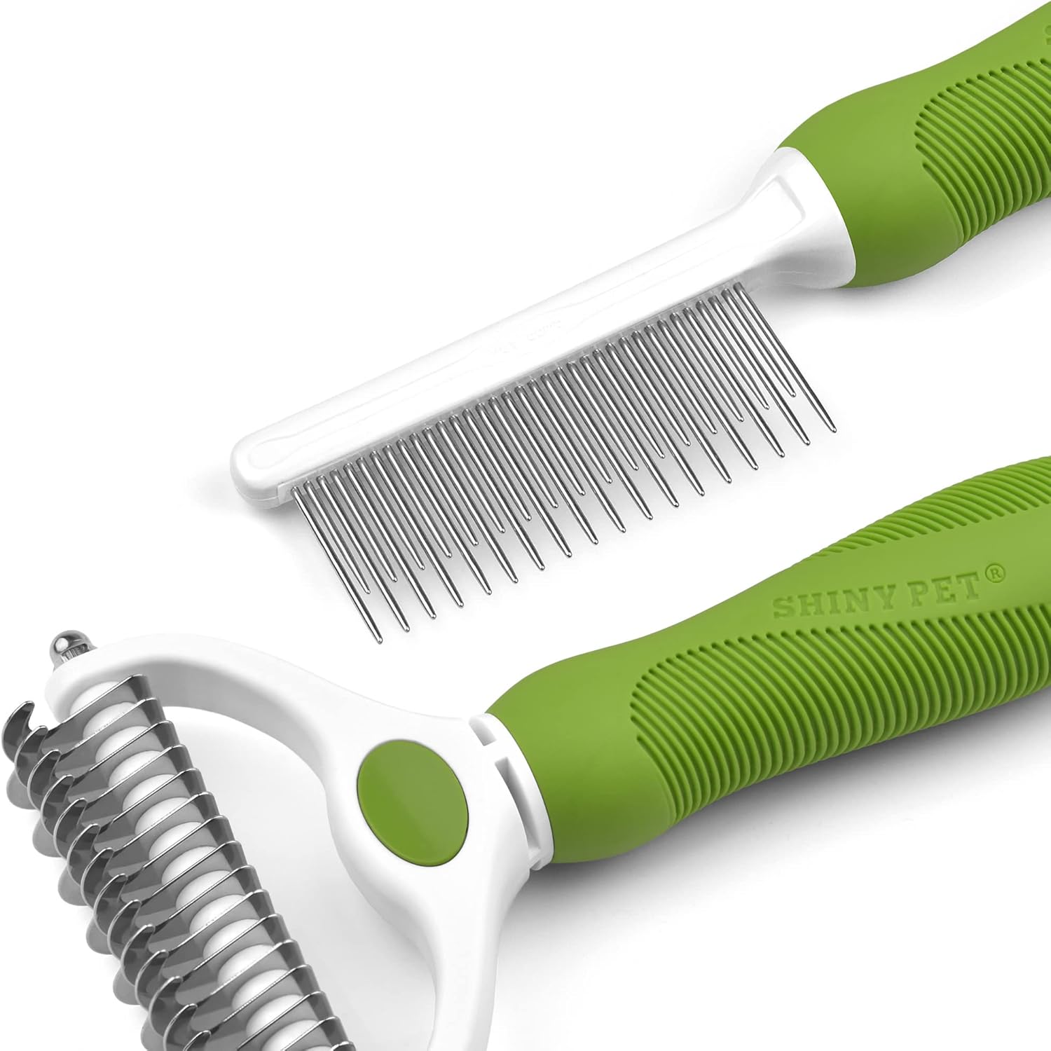 Pet Grooming Tool Bundle Set: Pet Undercoat Comb [Tool #9] + Detangling Pet Comb [Tool #7]