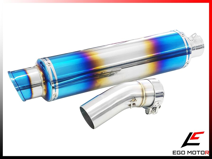 純正対応チタン焼きスラッシュカットスリップオンセットZ900RS 中間パイプ