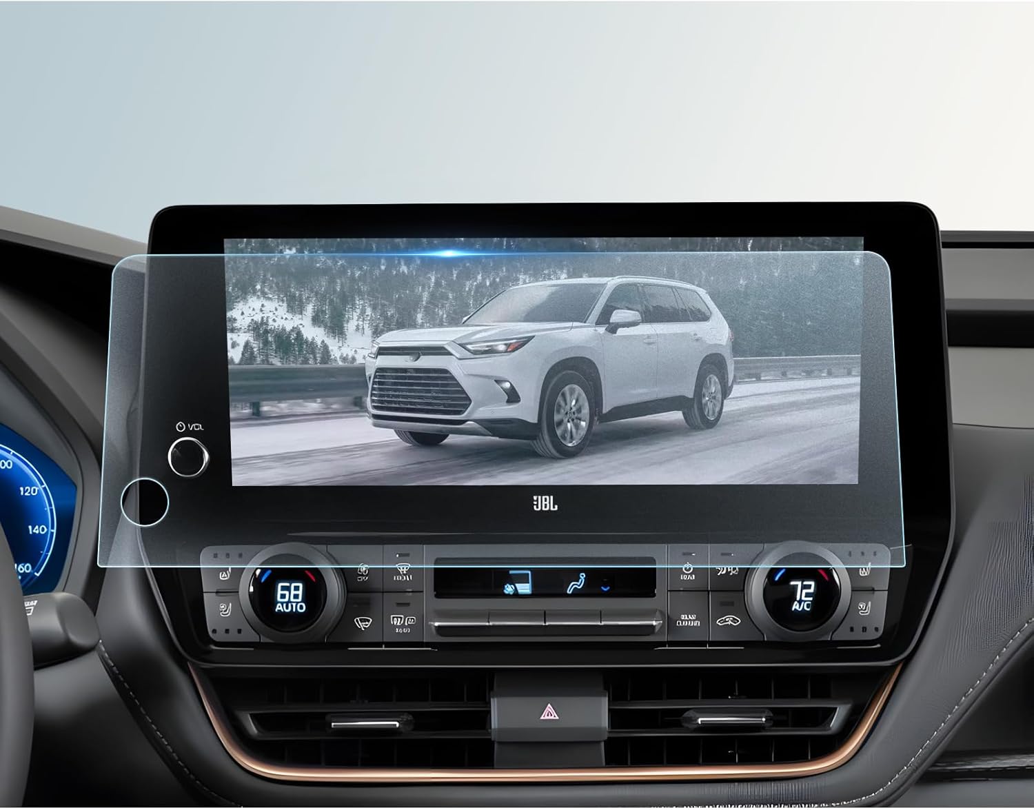 BIBIBO Matte Anti-Glare 2024 2025 Grand Highlander Screen Protector for 2024 2025 2026 Toyota Grand Highlander XLE/Limited/Platinum 12.3" inch Display [Tempered Glass Matte Lessen Fingerprints] 2024 2025 2026 Toyota Grand Highlander Accessories