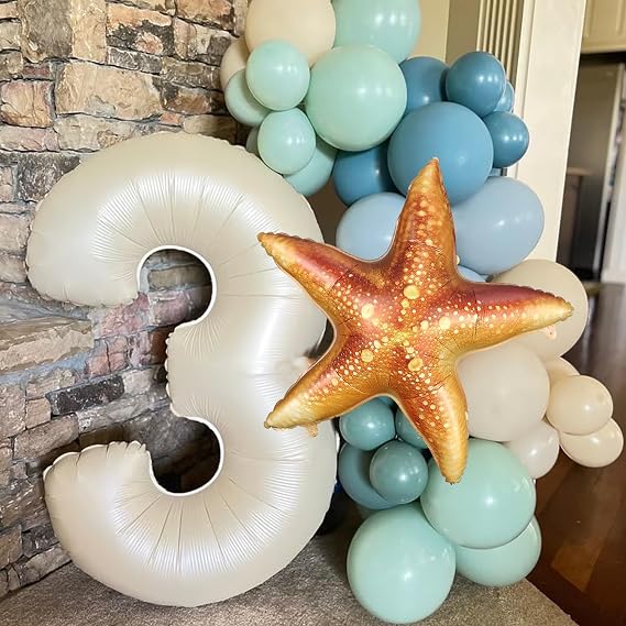 Starfish Balloons for Ocean Under the Sea Party Decoration