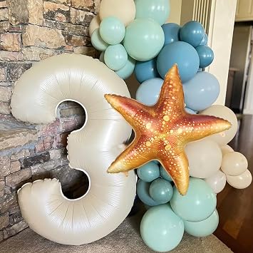 Starfish Balloons for Ocean Under the Sea Party Decoration